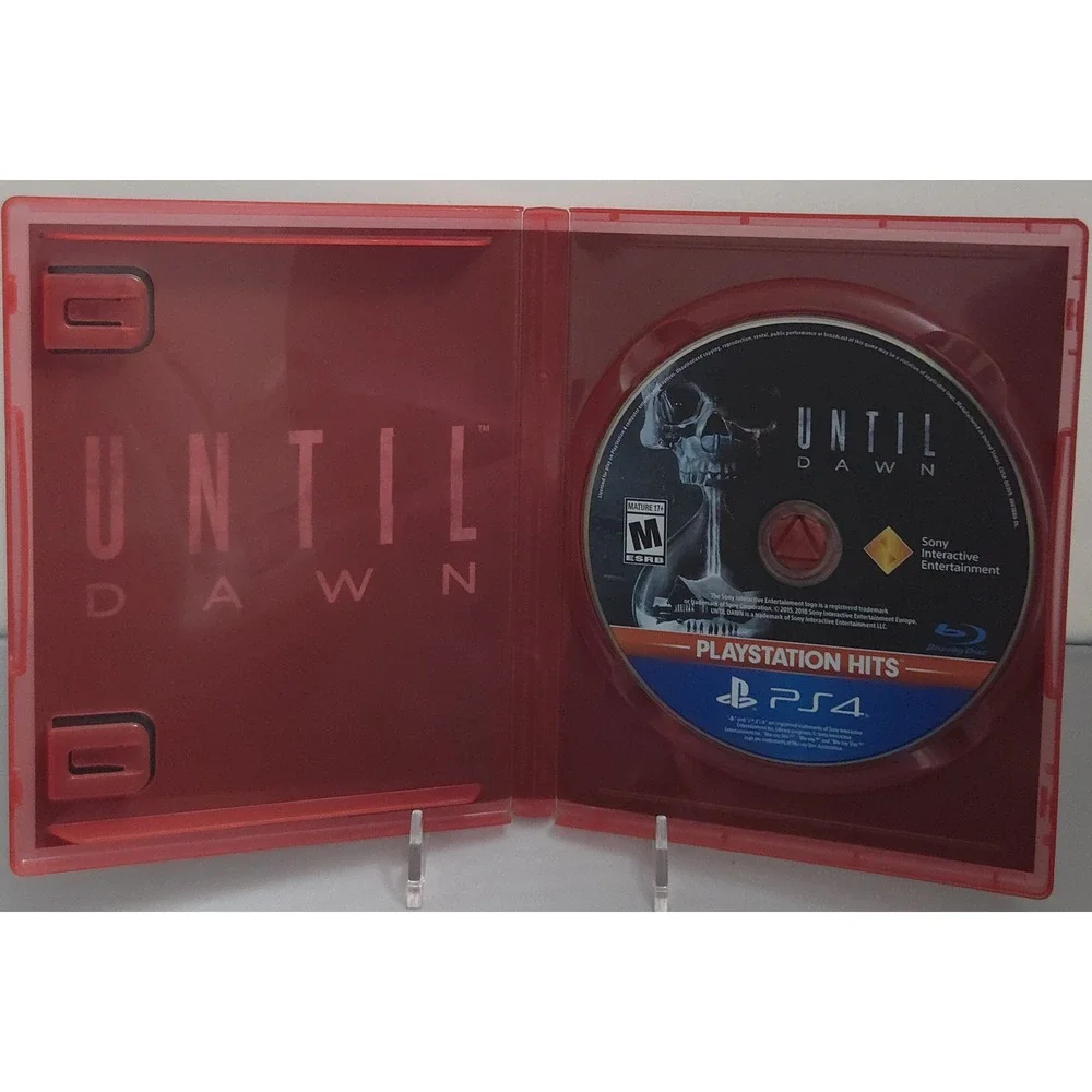 Until Dawn PlayStation Hits (PS4 Sony PlayStation 4, 2018) Case & Disc - Tested